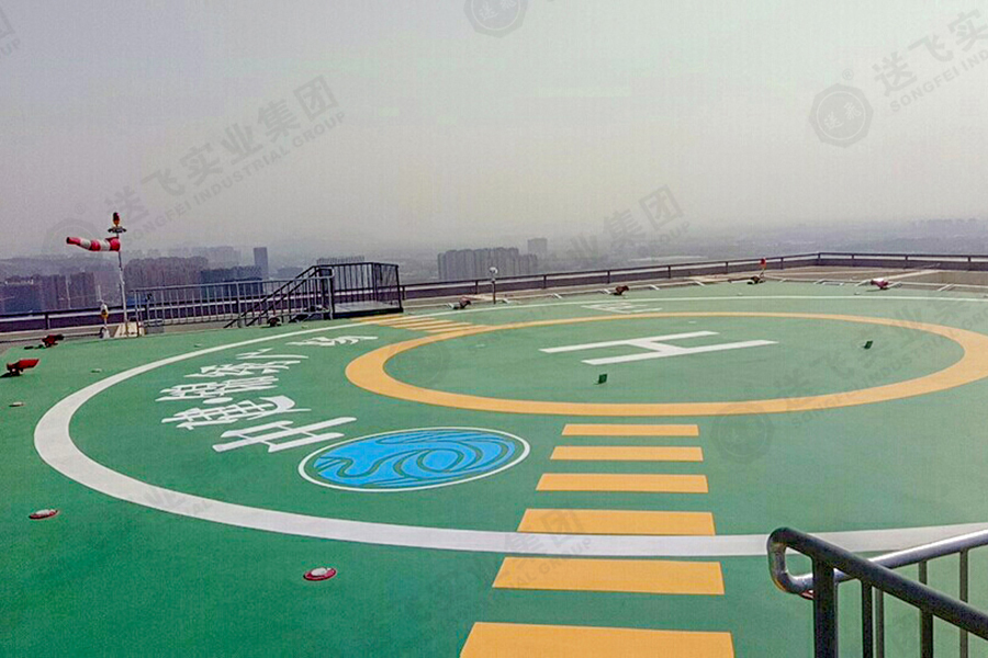 山東濟南?中建錦繡廣場(chǎng) 屋頂停機坪的項目竣工圖2
