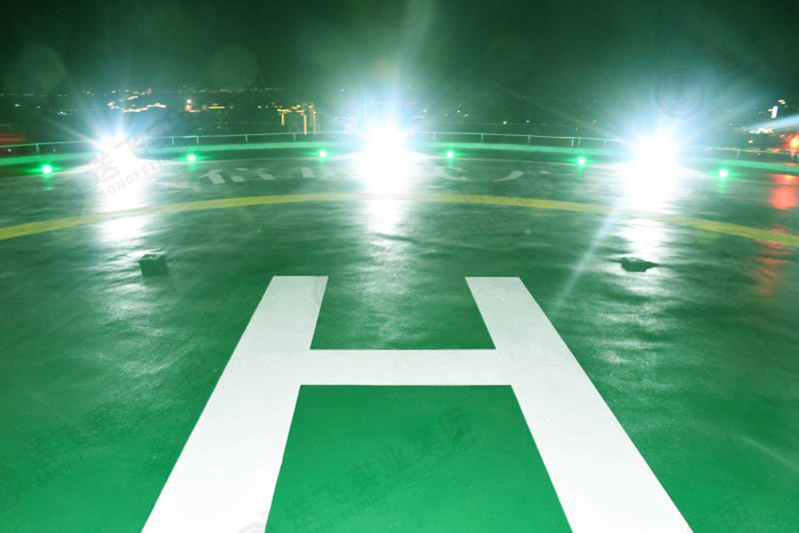 廣東茂名·東信時(shí)代廣場(chǎng) 屋頂直升機停機坪的燈光調試圖4